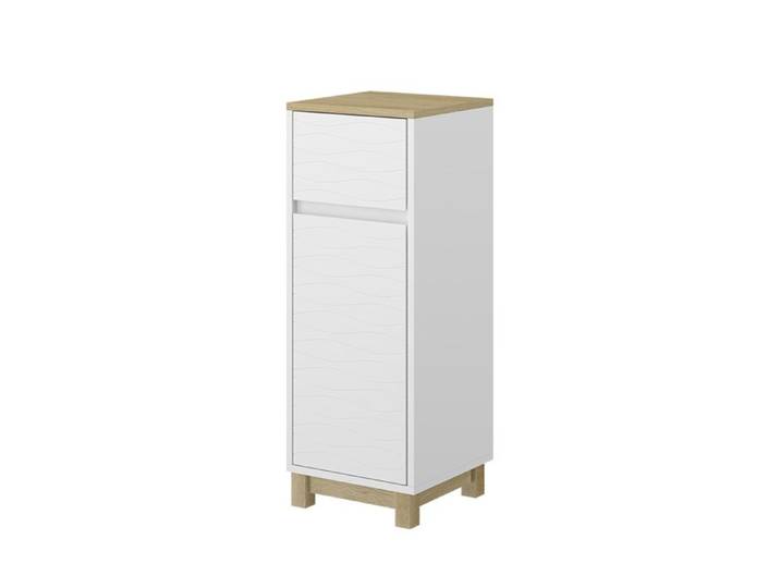 Meuble middle Livia 30x80cm avec tiroir Blanc Vicco 50150