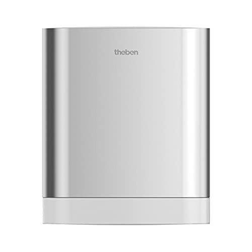Theben theLeda D U AL LED-lamp buiten met bewegingssensor en afstandsbediening, grijs/zilver aluminium