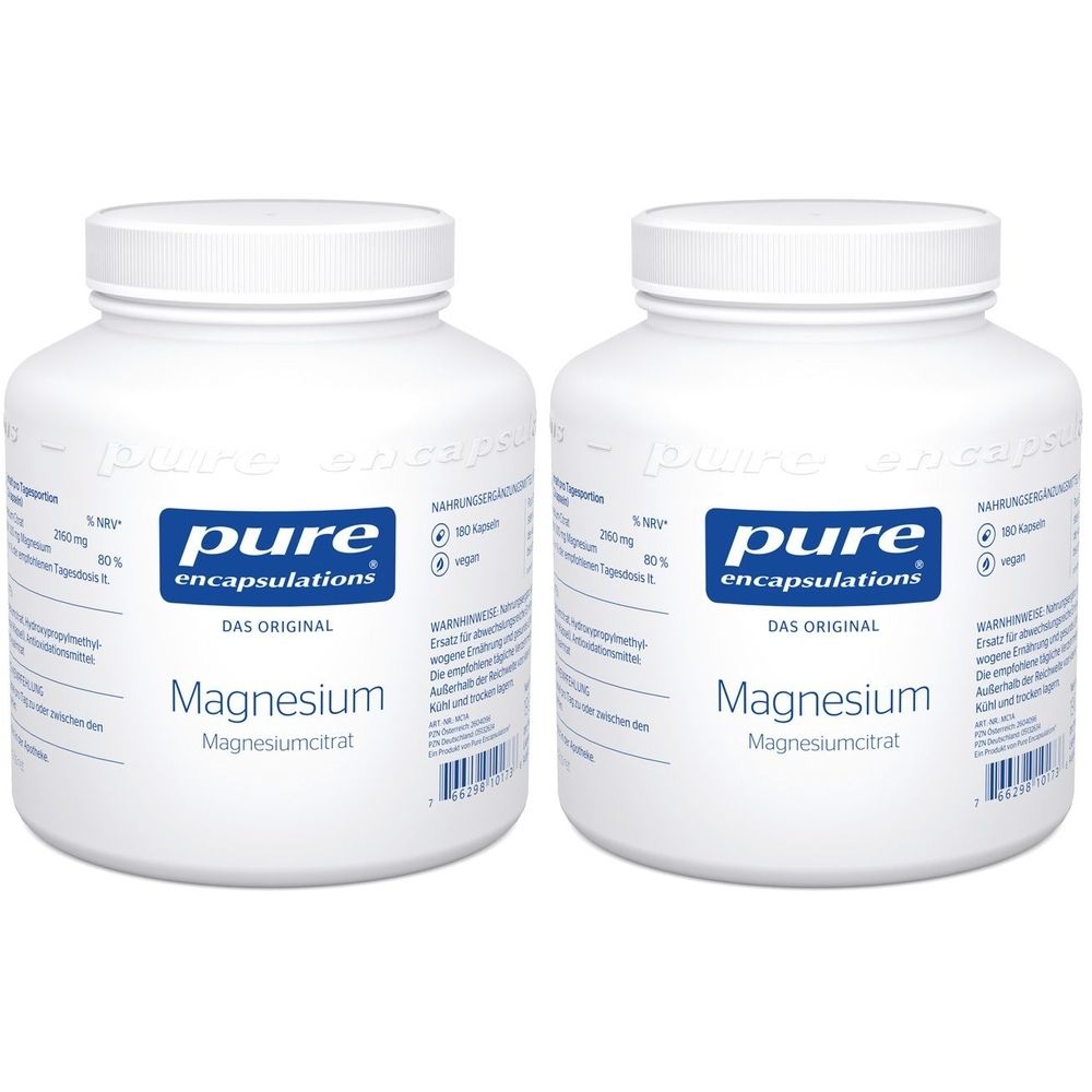 Pure Encapsulations Magnesium (Magnesiumcitrat) x2 2x180 St Kapseln