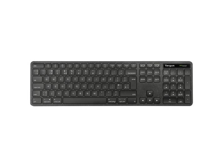 Targus AKB873FR, Taille réelle (100 %), Sans fil, RF sans fil + Bluetooth, AZERTY, Noir