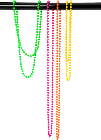 Perlenketten "Neon", 4 Stück