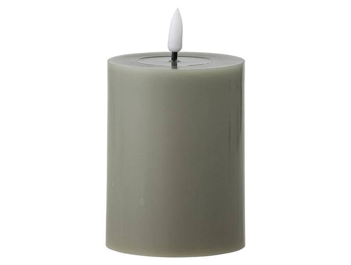 BLOOMINGVILLE Bougie LED Ponza\, vert\, paraffine Diamètre 7\,5 cm\, hauteur 10 cm 82069589