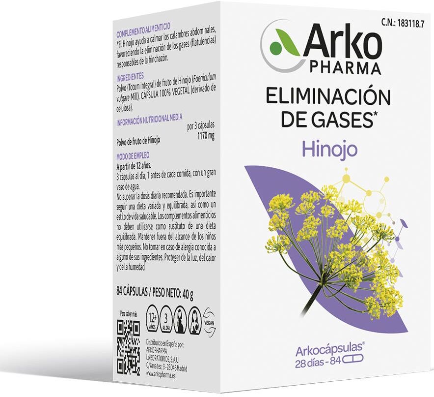 Arkopharma Arkocápsulas Hinojo 84caps