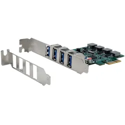 EXSYS 4-Port USB 3.2 Gen 1 PCIe Karte mit Self Power, 3A (Renesas)