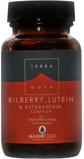 Terranova Bilberry, Lutein and Astaxanthin Complex Capsules 100 Units