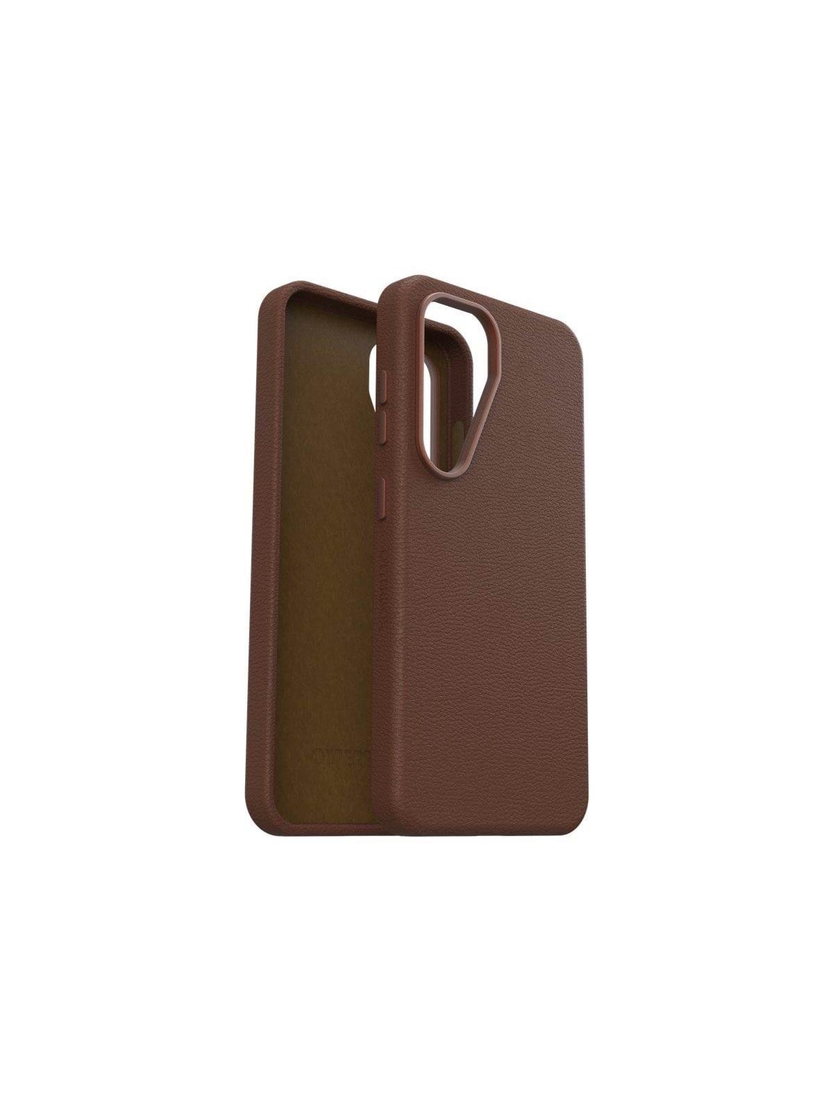 OtterBox Symmetry Cactus Leather Samsung Galaxy S25 Rich Adove - brown
