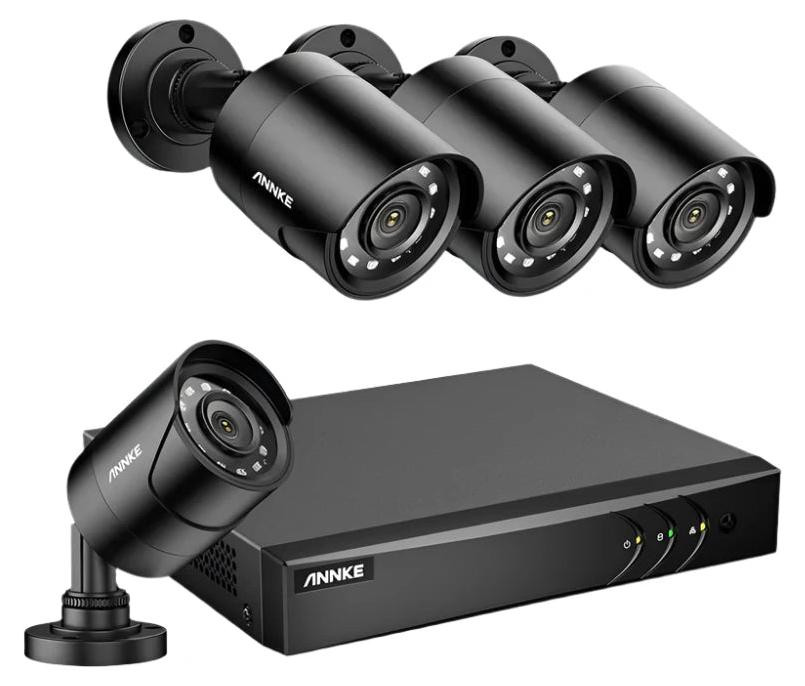 Selius Beveiligingscamerasysteem - 8-kanaals - 5MP - 4 camera's - Nachtzicht - Buitengebruik