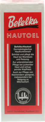 Befelka-Arzneimittel BEFELKA Hautöl 100 ml 02889667