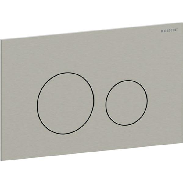 Geberit Sigma40 Betätigungsplatte, rund, 2-Mengen-Spülung: Platte, Taste: nickel, 115628ID1 115628ID1