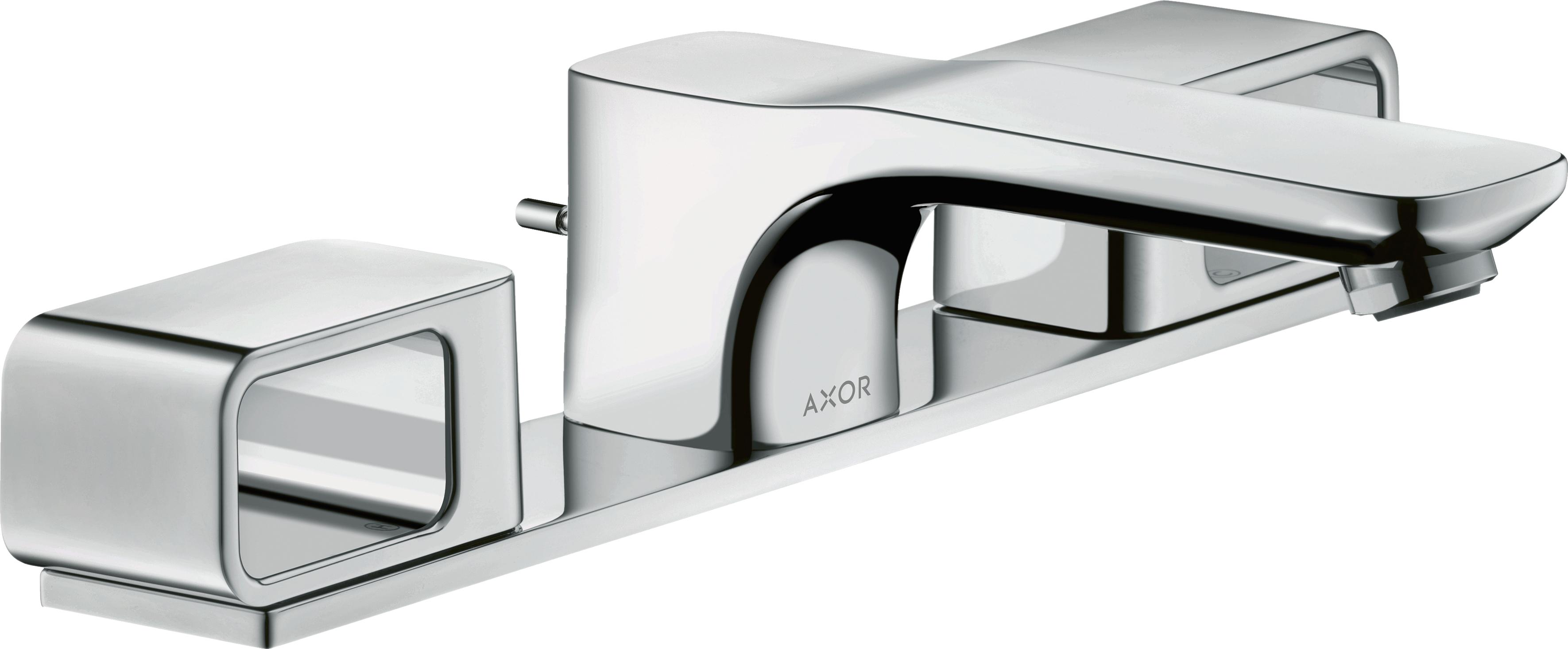 hansgrohe AXOR Urquiola 3-Loch Waschtischarmatur DN15 mit Platte, 11040000