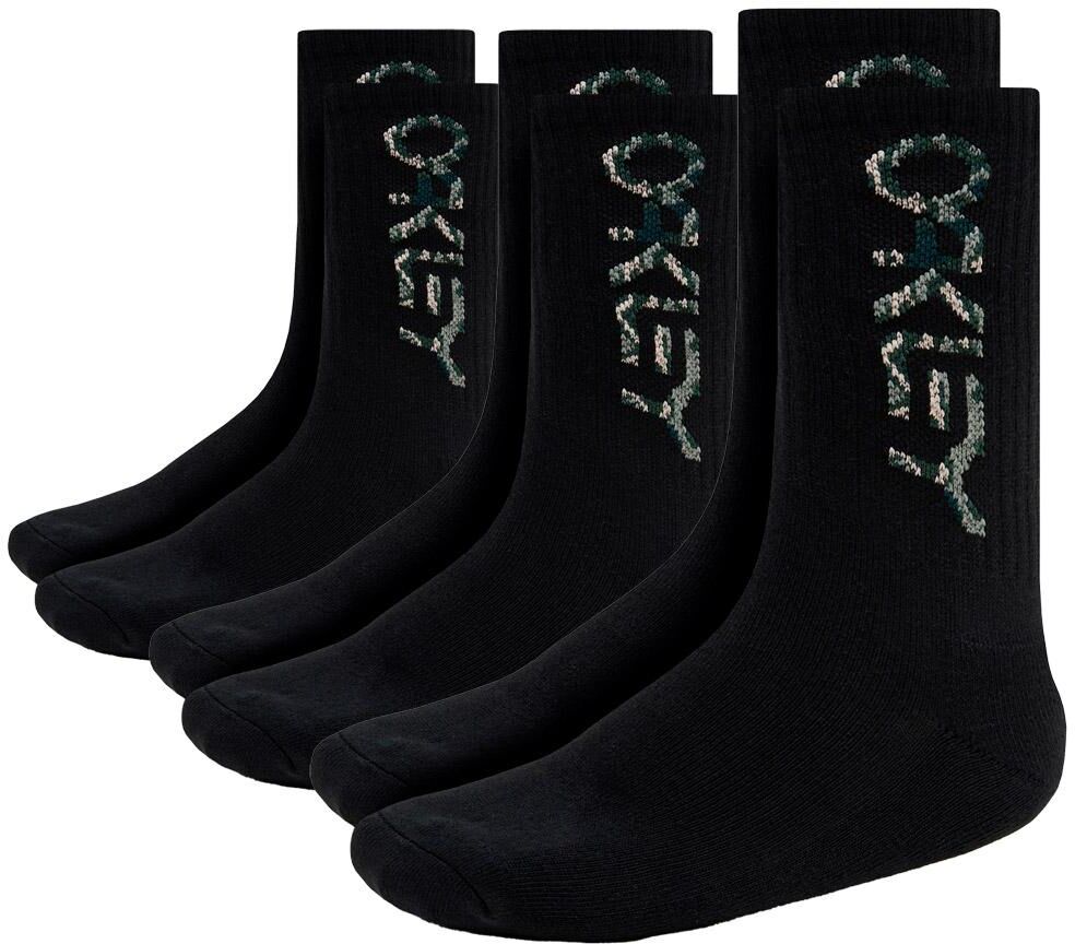 Oakley  - B1B Socks 2.0 (3 Pcs) Blackout - M - Chaussettes