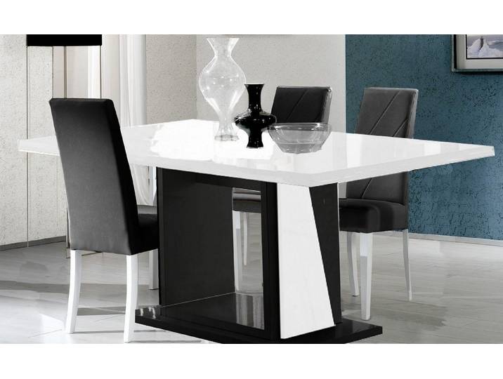 JVmoebel Esstisch Ausziehbarer Esstisch aus Holz in Weiß, modern und elegant (Packung, 1-St., Tisch), Made in Europa