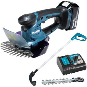 Makita Grasschere DUM604RFX1 Strauchschere, Akku, 18V / 3,0Ah, mit Akku, Griffverlängerung mit Rolle