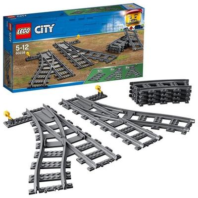 LEGO City 60238 Weichen, Erweiterungsset mit 6 Elementen