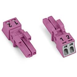 WAGO 890-282/080-000 Netz-Steckverbinder 890 Buchse Gesamtpolzahl: 2 16 A Pink 50 St. Piece