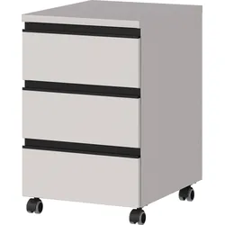 ROLLCONTAINER "Stuttgart" Soft-Close 3 Schubladen | Greige