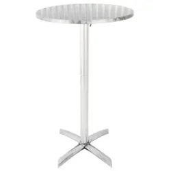 Bolero Runder Klappbarer Stehtisch Edelstahl 60Cm