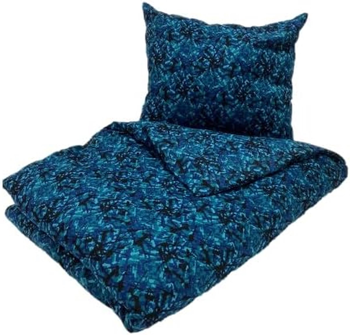 Danish Design Plush Bed Cover Dekbedovertrek Blauw 140 x 200 cm