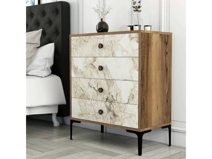 Dmora Kommode Aether 76x40x90.7h cm Braun 4 Schubladen