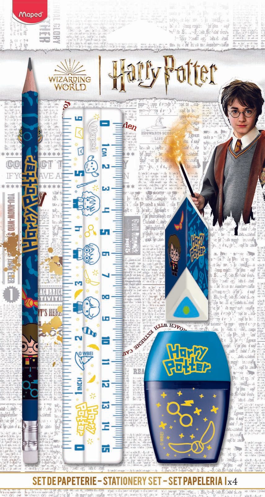 maped Schreibset HARRY POTTER blau 981879