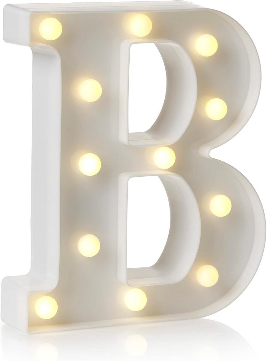 LED Alfabet Letter en Nummer Verlichting met Timer en Batterijvoeding