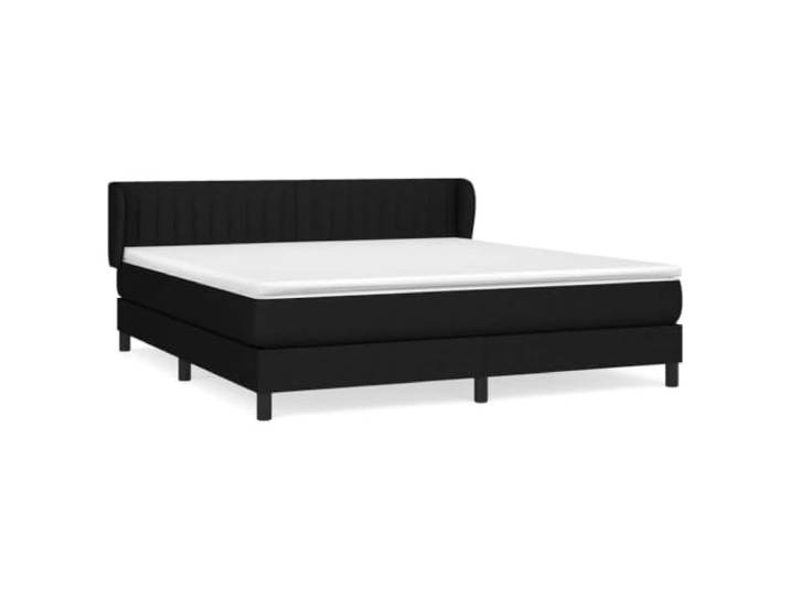 PUGYNBK Boxspringbett, 180 x 200 cm, mit Federkernmatratze Verstellbares Kopfteil, atmungsaktiver Stoff, mittlere Härte, weicher Schutz