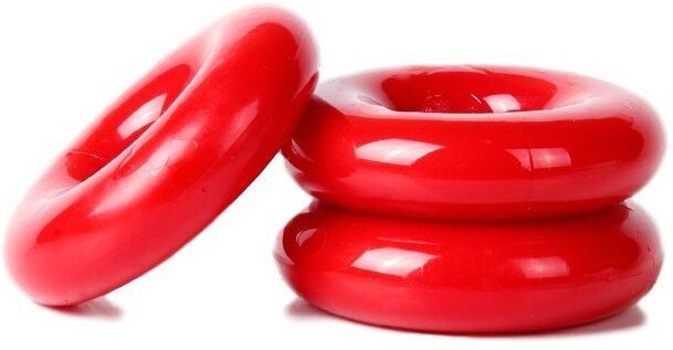 Sport Fucker Lot de 3 cockrings Chubby Rouge