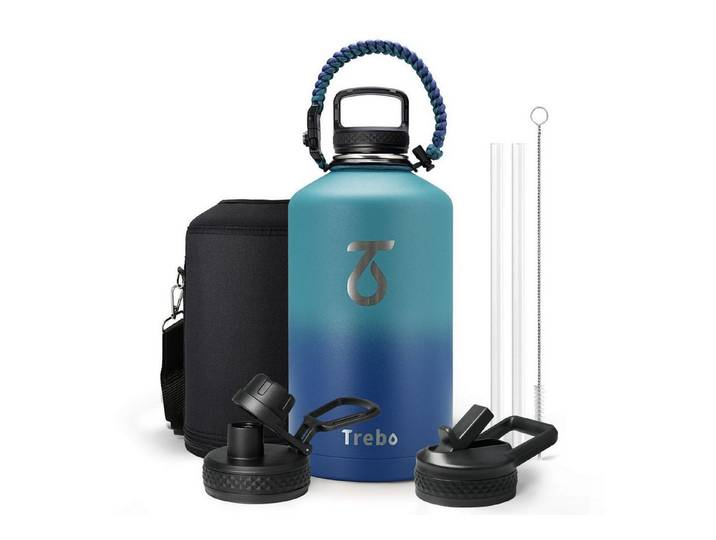 LuxusKollektion Isolierflasche Trinkflasche Edelstahl 3.8L Cyanblau 48h Kalt