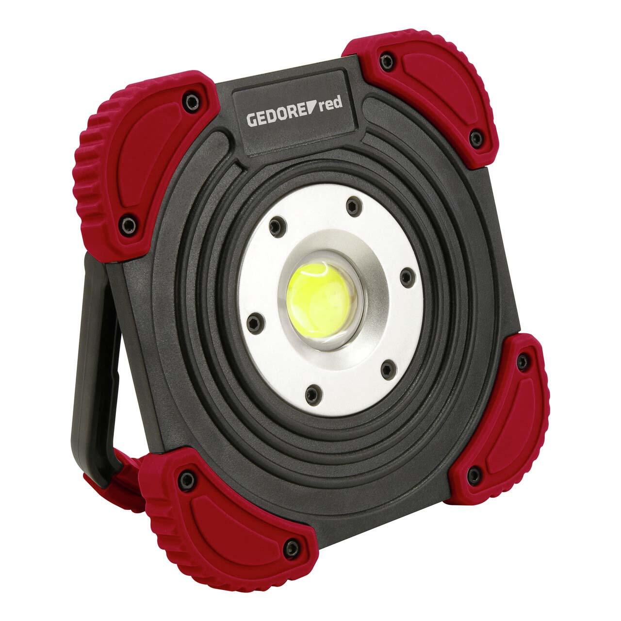 GEDOREred LED-Akku-Baustrahler R95400145 schwarz/rot 3301761