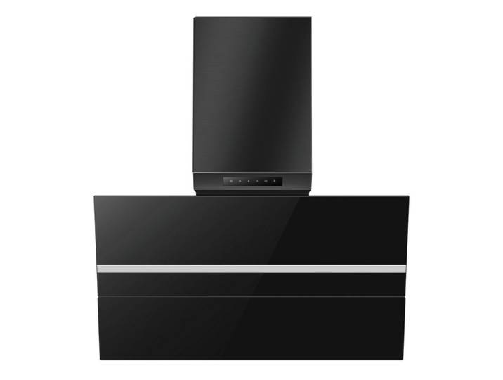 Wolkenstein Kaminhaube Wolkenstein Dunstabzugshaube WS49-90B, schwarz, 90cm Breite