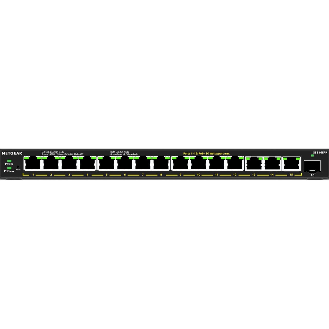 Netgear 16PT GE Plus Switch W/ HI-PWR POE+