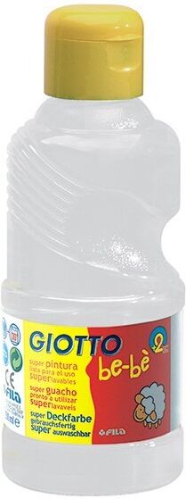 Flacon Gouache 250ml Giotto Be-bè Blanc