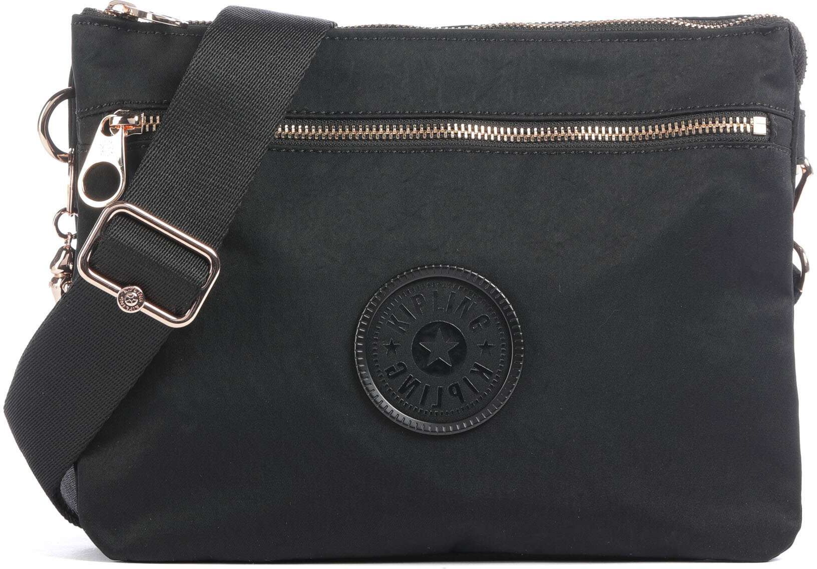 Kipling Charm Riri L Zip Umhängetasche, schwarz