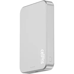 Beline Mini Powerbank Cellline MagSafe 10000mAh Qi2 15W CL-MBP-03 gray Magnetic wireless mini powerbank (10000 mAh, 15 W, 15 Wh), Powerbank, Grau