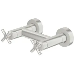 Steinberg Serie 250 Brause-Zweigriffarmatur 2501200BN Aufputz, für Dusche, Brushed Nickel