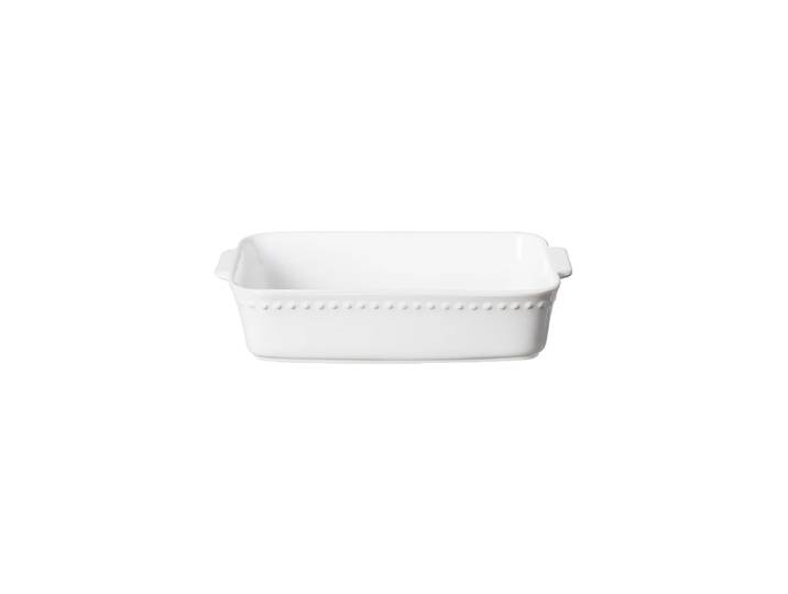 Handgefertigte Ofenform „Pearl“ Weiss Large, 32.7 x 20.6 cm Costa Nova