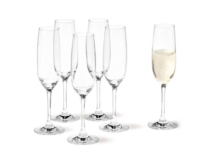 Sektglas LEONARDO Ciao 190 ml , transparent, H:22,5cm, Glas, Trinkgefässe, Sektglas