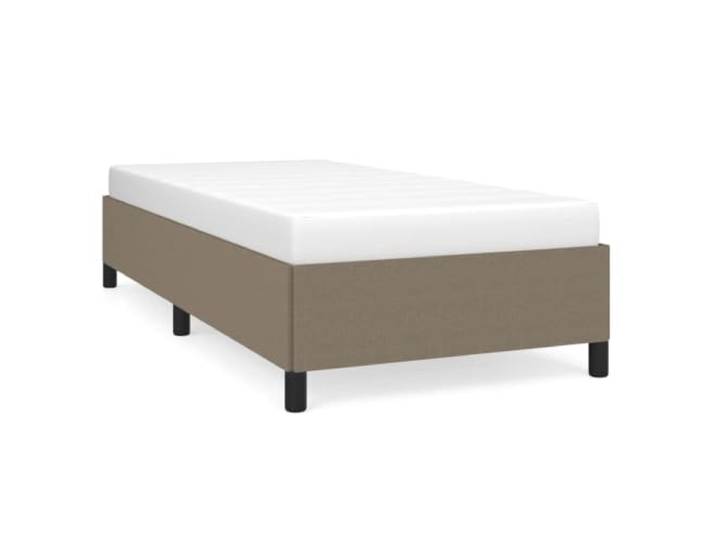 PUGYNBK Bettgestell Grau Taupe 80 x 200 cm Basis mit Lamellen, atmungsaktiver Stoff, robuste Füße, einfache Montage