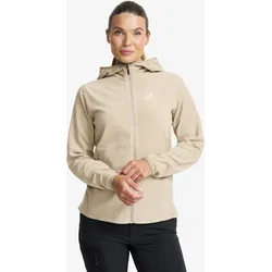 Hiker Fleece Hoodie Damen Aluminium, Größe:4XL - Damen > Oberteile > Fleece & Midlayers - Beige