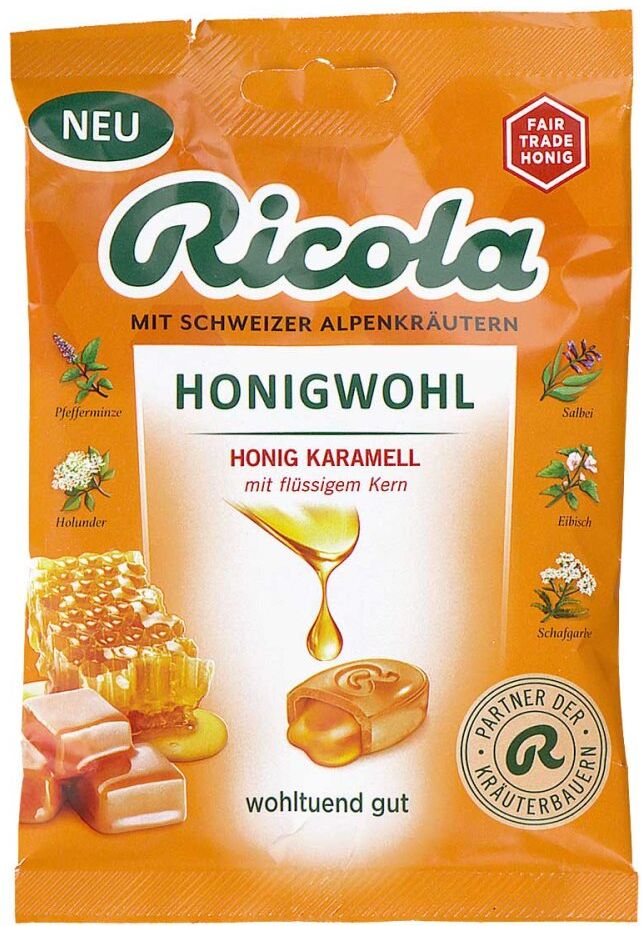 Ricola Honigwohl Karamell Bonbons Beutel