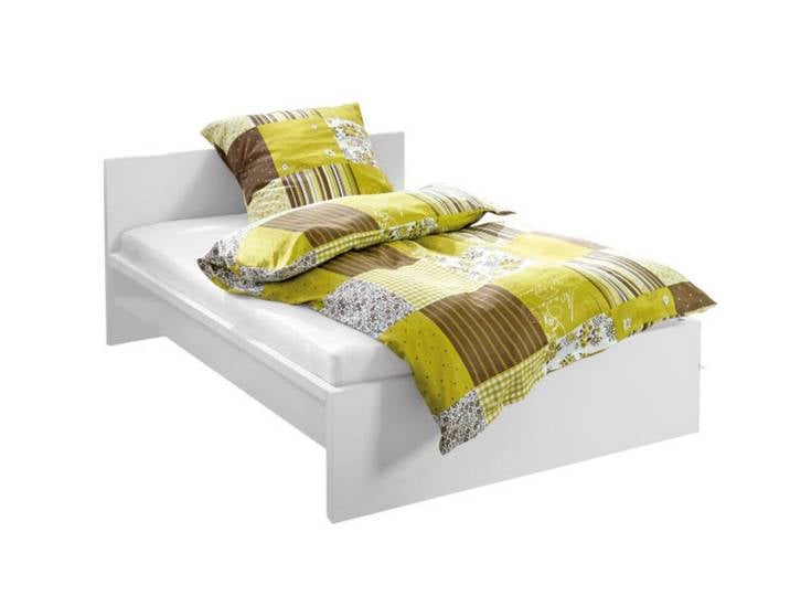 Z2 Bett MALMÖ, Weiß, Holznachbildung