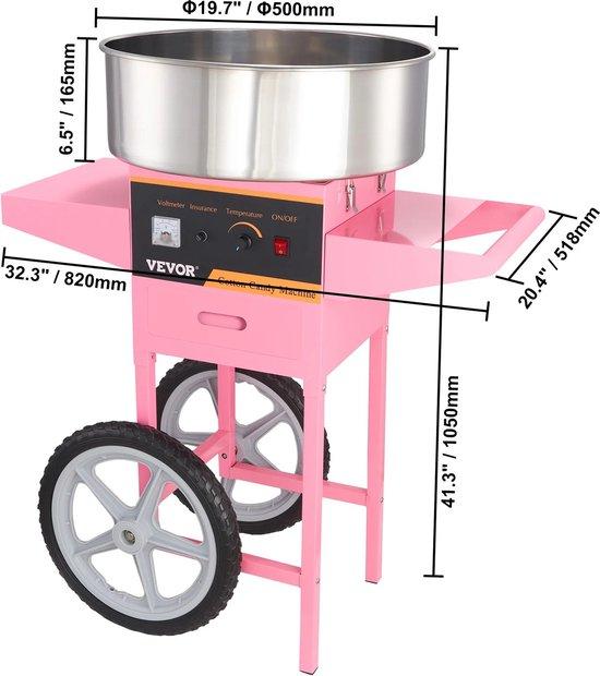 Elektrische Suikerspin Maschine rosa kommerziell
