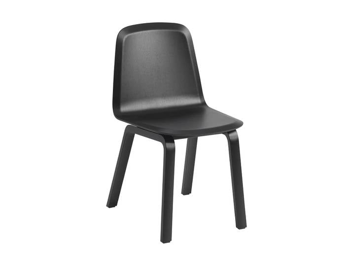 Muuto Brink Chair Wood Base chaise Noir