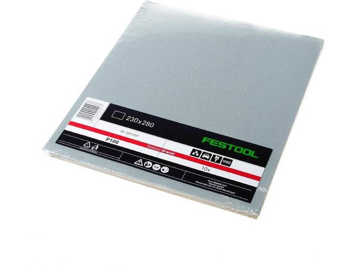 Festool Granat Serie - Schuurpapier - 230x280mm - P100 - 10 Stuks
