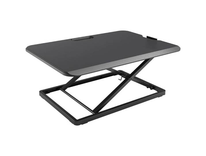 Poste De Travail Réglable En Hauteur Bureau Assis-Debout Pour Moniteur Pc Clavier Support Ordinateur Portable Plate-Forme
