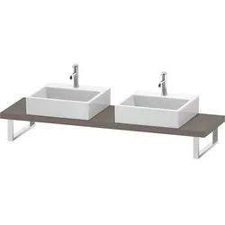 Duravit L-Cube Konsole LC101C04343 Stärke 4.5 cm, basalt matt, für Aufsatzbecken, variabel