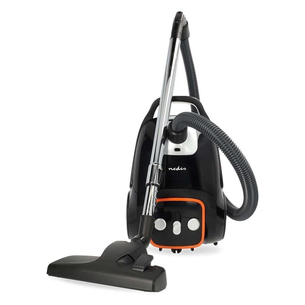 Nedis Staubsauger mit Beutel | Mit Beutel | 700 W | Staubkapazität: 3.0 l | Kombi-Bürste | Aktionsra (VCBG250GY)
