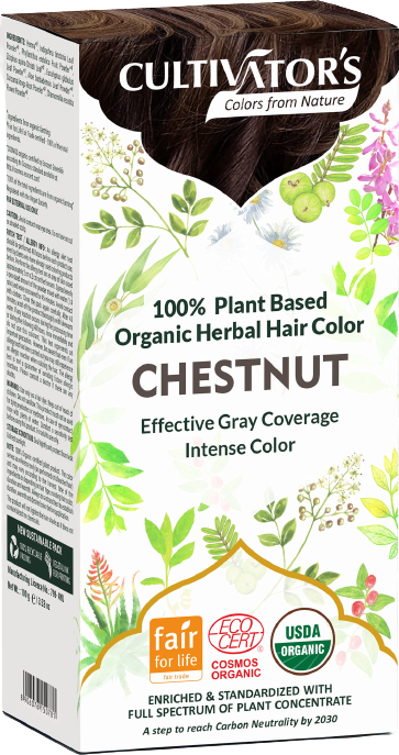 Cultivators Organic Hair Dye with Herbs 100 gr Chestnut