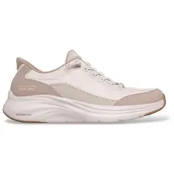 Skechers für Damen. 150404 Slip-Ins Sneaker: Contour Foam beige (39), Stoff, Wohnung, Schnürsenkel, Lässig