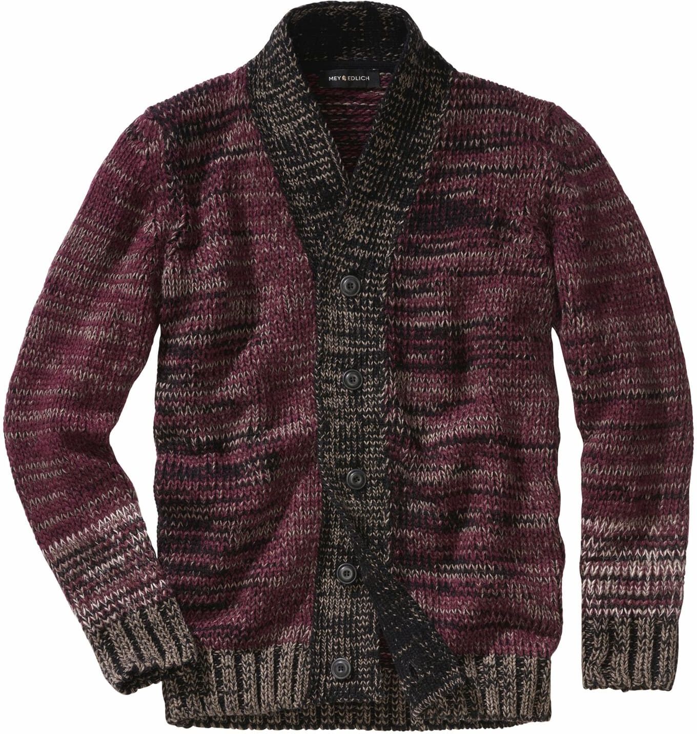 Mey & Edlich Mouline-Cardigan Schwarz 48